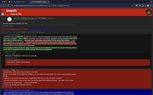 Unddit (Undelete Reddit) from Chrome web store to be run with OffiDocs Chromium online Unddit (Undelete Reddit) from Chrome web store to be run with OffiDocs Chromium online