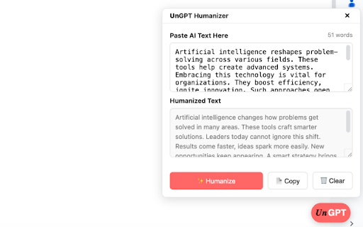 UnGPT: AI Humanizer SEO Writer from Chrome web store to be run with OffiDocs Chromium online UnGPT: AI Humanizer SEO Writer from Chrome web store to be run with OffiDocs Chromium online