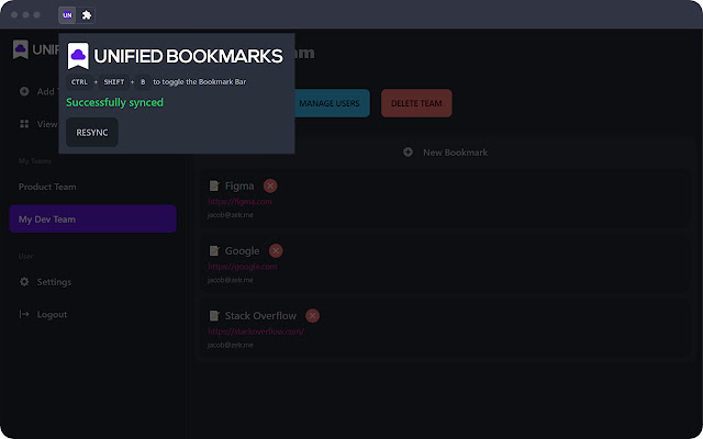 Unified Bookmarks from Chrome web store to be run with OffiDocs Chromium online Unified Bookmarks from Chrome web store to be run with OffiDocs Chromium online