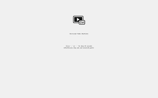 Universal Video Shortcut from Chrome web store to be run with OffiDocs Chromium online Universal Video Shortcut from Chrome web store to be run with OffiDocs Chromium online