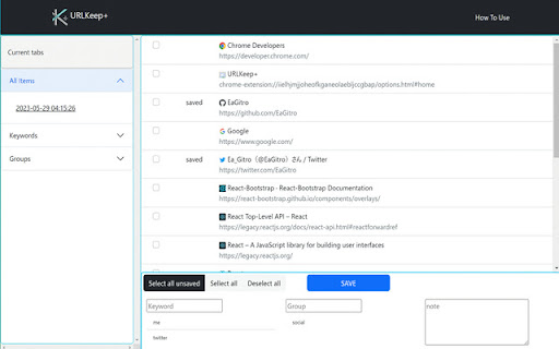 URLKeep+ from Chrome web store to be run with OffiDocs Chromium online URLKeep+ from Chrome web store to be run with OffiDocs Chromium online