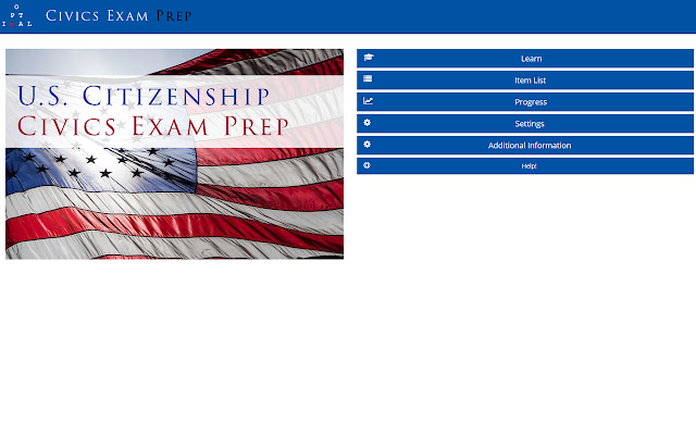 US Citizenship Civics Exam Prep from Chrome web store to be run with OffiDocs Chromium online US Citizenship Civics Exam Prep from Chrome web store to be run with OffiDocs Chromium online