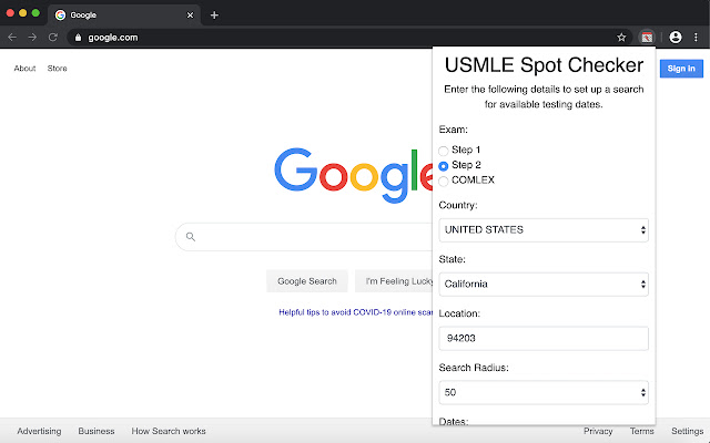 USMLE Spot Checker from Chrome web store to be run with OffiDocs Chromium online USMLE Spot Checker from Chrome web store to be run with OffiDocs Chromium online