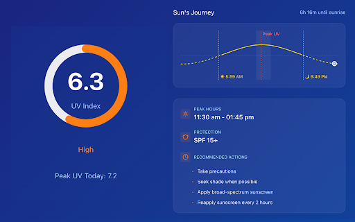 UV Index Today from Chrome web store to be run with OffiDocs Chromium online UV Index Today from Chrome web store to be run with OffiDocs Chromium online
