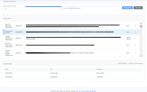 UYAP Evrak Takip from Chrome web store to be run with OffiDocs Chromium online UYAP Evrak Takip from Chrome web store to be run with OffiDocs Chromium online