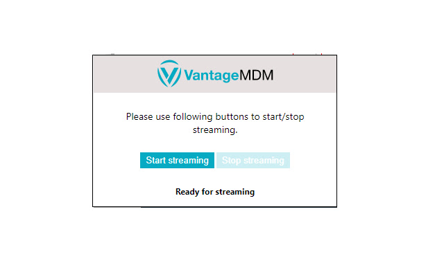 VantageMDM Screen Sharing from Chrome web store to be run with OffiDocs Chromium online VantageMDM Screen Sharing from Chrome web store to be run with OffiDocs Chromium online