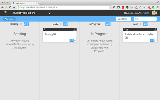 Velocity Scores for waffle.io from Chrome web store to be run with OffiDocs Chromium online Velocity Scores for waffle.io from Chrome web store to be run with OffiDocs Chromium online