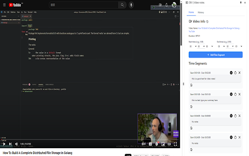 Video notes from Chrome web store to be run with OffiDocs Chromium online Video notes from Chrome web store to be run with OffiDocs Chromium online