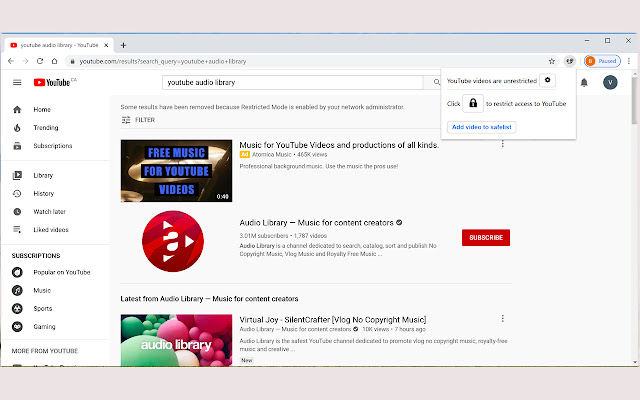 Video Safelist for YouTube from Chrome web store to be run with OffiDocs Chromium online Video Safelist for YouTube from Chrome web store to be run with OffiDocs Chromium online