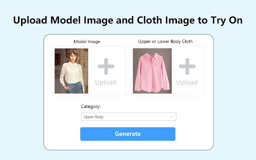 Virtual Try on Clothes from Chrome web store to be run with OffiDocs Chromium online Virtual Try on Clothes from Chrome web store to be run with OffiDocs Chromium online