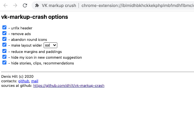 VK markup crush from Chrome web store to be run with OffiDocs Chromium online VK markup crush from Chrome web store to be run with OffiDocs Chromium online