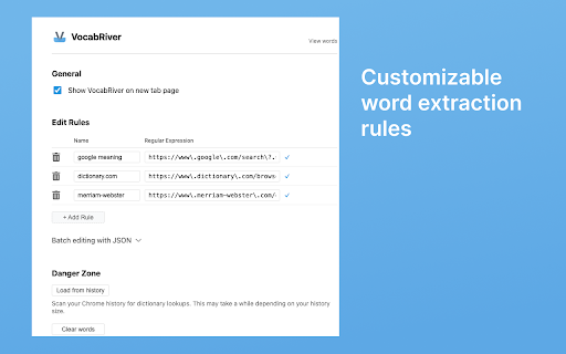 VocabRiver from Chrome web store to be run with OffiDocs Chromium online VocabRiver from Chrome web store to be run with OffiDocs Chromium online