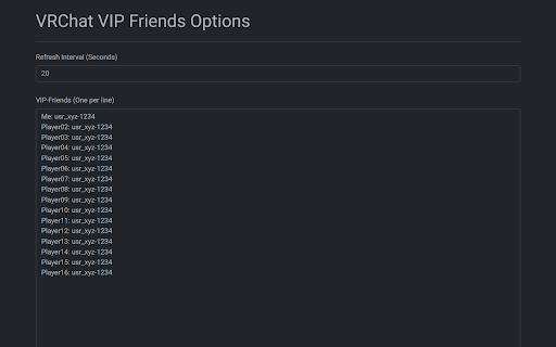 VRChat VIP Friends QOL Tweak for VRChat Web from Chrome web store to be run with OffiDocs Chromium online VRChat VIP Friends QOL Tweak for VRChat Web from Chrome web store to be run with OffiDocs Chromium online