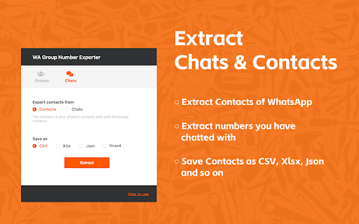WA Group Number Exporter from Chrome web store to be run with OffiDocs Chromium online WA Group Number Exporter from Chrome web store to be run with OffiDocs Chromium online