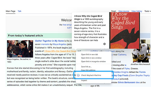 Wayback Machine Link Checker from Chrome web store to be run with OffiDocs Chromium online Wayback Machine Link Checker from Chrome web store to be run with OffiDocs Chromium online