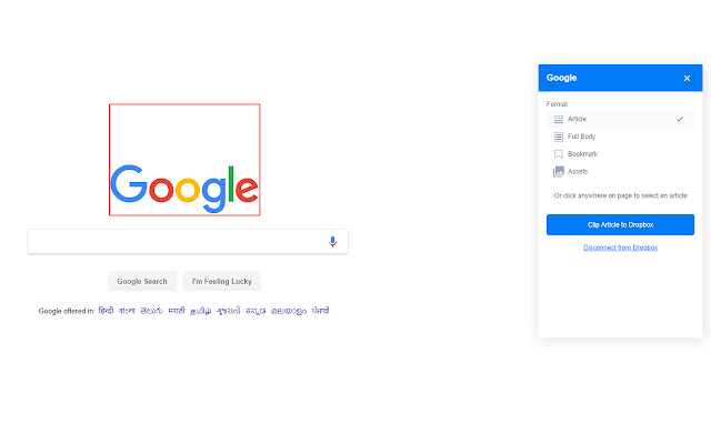 Web Clipper for Dropbox from Chrome web store to be run with OffiDocs Chromium online Web Clipper for Dropbox from Chrome web store to be run with OffiDocs Chromium online