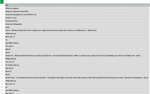 Web Data Scraper from Chrome web store to be run with OffiDocs Chromium online Web Data Scraper from Chrome web store to be run with OffiDocs Chromium online