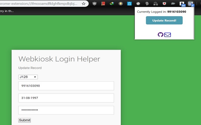 Webkiosk Login Helper from Chrome web store to be run with OffiDocs Chromium online Webkiosk Login Helper from Chrome web store to be run with OffiDocs Chromium online