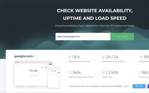 Website Availability Test from Chrome web store to be run with OffiDocs Chromium online Website Availability Test from Chrome web store to be run with OffiDocs Chromium online
