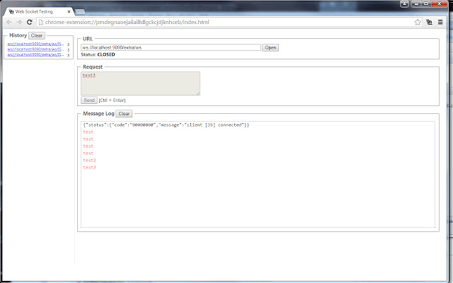 WebSocket Test Client from Chrome web store to be run with OffiDocs Chromium online WebSocket Test Client from Chrome web store to be run with OffiDocs Chromium online
