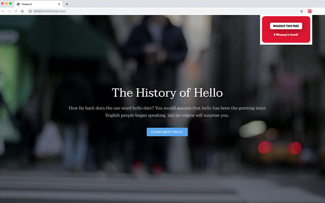 WHASSUP IT from Chrome web store to be run with OffiDocs Chromium online WHASSUP IT from Chrome web store to be run with OffiDocs Chromium online