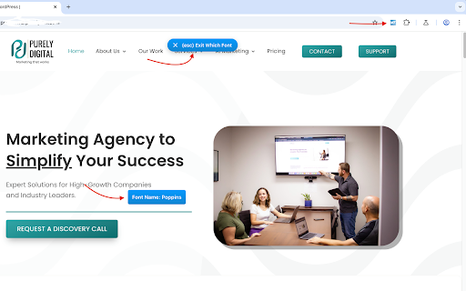 Which Font? from Chrome web store to be run with OffiDocs Chromium online Which Font? from Chrome web store to be run with OffiDocs Chromium online