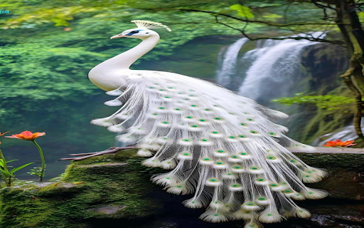 White peacock wallpaper from Chrome web store to be run with OffiDocs Chromium online White peacock wallpaper from Chrome web store to be run with OffiDocs Chromium online