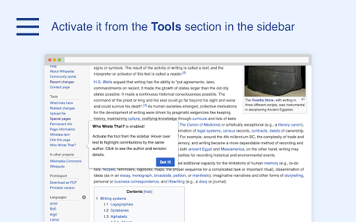 Who Wrote That? from Chrome web store to be run with OffiDocs Chromium online Who Wrote That? from Chrome web store to be run with OffiDocs Chromium online
