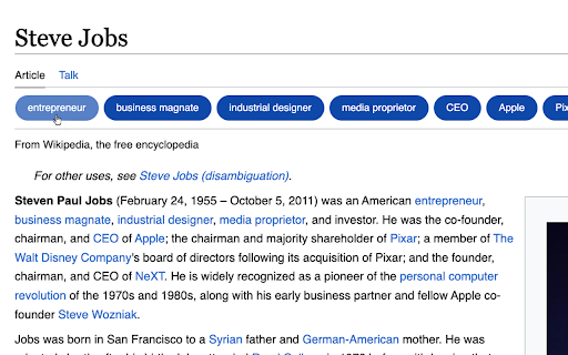 Wikipedia+ from Chrome web store to be run with OffiDocs Chromium online Wikipedia+ from Chrome web store to be run with OffiDocs Chromium online