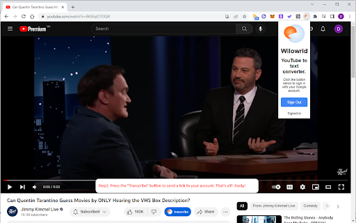Wilowrid YouTube to text converter from Chrome web store to be run with OffiDocs Chromium online Wilowrid YouTube to text converter from Chrome web store to be run with OffiDocs Chromium online