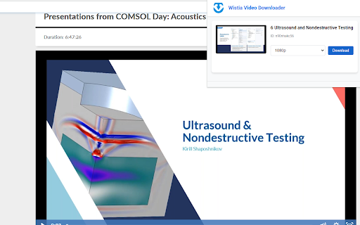 Wistia Video Downloader from Chrome web store to be run with OffiDocs Chromium online Wistia Video Downloader from Chrome web store to be run with OffiDocs Chromium online
