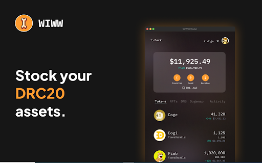 WIWW DRC20 Wallet from Chrome web store to be run with OffiDocs Chromium online WIWW DRC20 Wallet from Chrome web store to be run with OffiDocs Chromium online