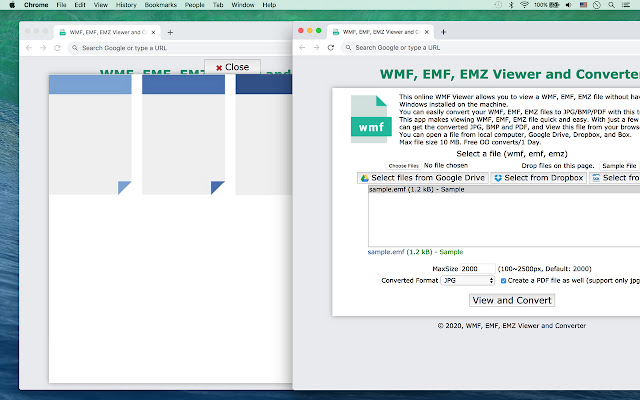 WMF, EMF, EMZ Viewer and Converter from Chrome web store to be run with OffiDocs Chromium online WMF, EMF, EMZ Viewer and Converter from Chrome web store to be run with OffiDocs Chromium online
