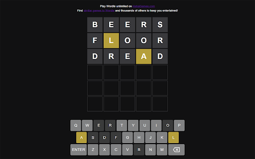 Wordle unblocked game from Chrome web store to be run with OffiDocs Chromium online Wordle unblocked game from Chrome web store to be run with OffiDocs Chromium online