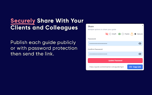 WorkStreamer Guide: Craft Screenshot Training Guides Incredibly Fast from Chrome web store to be run with OffiDocs Chromium online WorkStreamer Guide: Craft Screenshot Training Guides Incredibly Fast from Chrome web store to be run with OffiDocs Chromium online