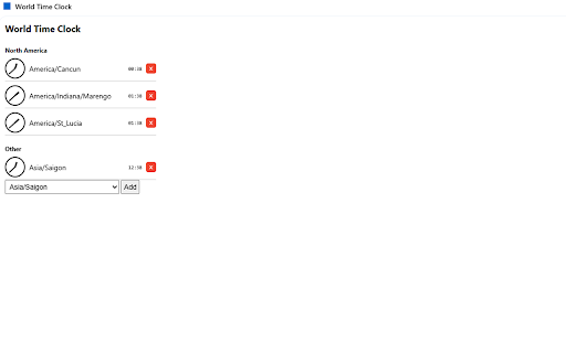 World Time Clock from Chrome web store to be run with OffiDocs Chromium online World Time Clock from Chrome web store to be run with OffiDocs Chromium online