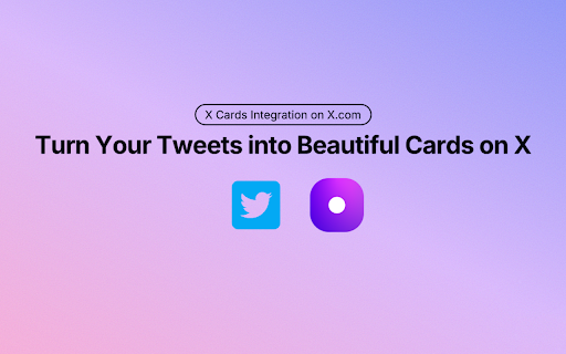 X Card from Chrome web store to be run with OffiDocs Chromium online X Card from Chrome web store to be run with OffiDocs Chromium online