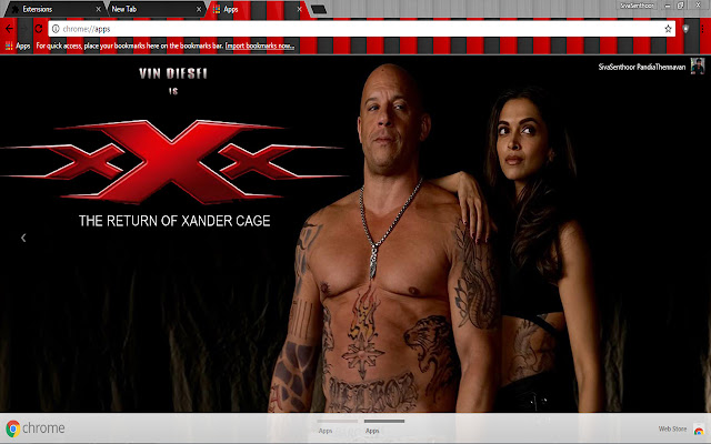 xXx Xander cage from Chrome web store to be run with OffiDocs Chromium online xXx Xander cage from Chrome web store to be run with OffiDocs Chromium online