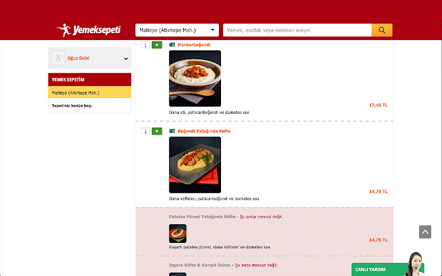 Yemeksepeti Ürün Resimleri from Chrome web store to be run with OffiDocs Chromium online Yemeksepeti Ürün Resimleri from Chrome web store to be run with OffiDocs Chromium online