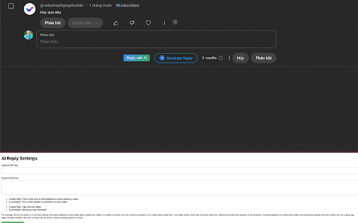 YouTube AI Reply from Chrome web store to be run with OffiDocs Chromium online YouTube AI Reply from Chrome web store to be run with OffiDocs Chromium online