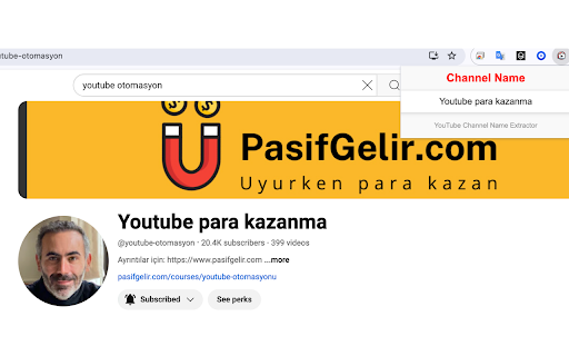 YouTube Channel Name Extractor from Chrome web store to be run with OffiDocs Chromium online YouTube Channel Name Extractor from Chrome web store to be run with OffiDocs Chromium online