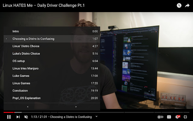 YouTube Chapters In Player from Chrome web store to be run with OffiDocs Chromium online YouTube Chapters In Player from Chrome web store to be run with OffiDocs Chromium online