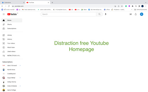 Youtube Focus from Chrome web store to be run with OffiDocs Chromium online Youtube Focus from Chrome web store to be run with OffiDocs Chromium online