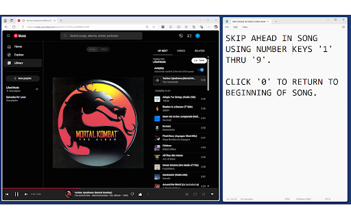 YouTube Music Number Key Skip Ahead from Chrome web store to be run with OffiDocs Chromium online YouTube Music Number Key Skip Ahead from Chrome web store to be run with OffiDocs Chromium online
