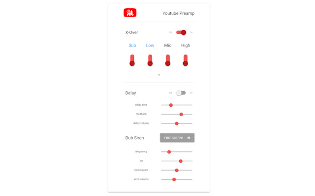 YoutubePreamp from Chrome web store to be run with OffiDocs Chromium online YoutubePreamp from Chrome web store to be run with OffiDocs Chromium online