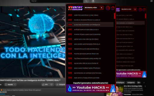 YTHACKS from Chrome web store to be run with OffiDocs Chromium online YTHACKS from Chrome web store to be run with OffiDocs Chromium online