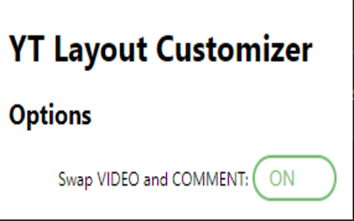 YT Layout Customizer from Chrome web store to be run with OffiDocs Chromium online YT Layout Customizer from Chrome web store to be run with OffiDocs Chromium online