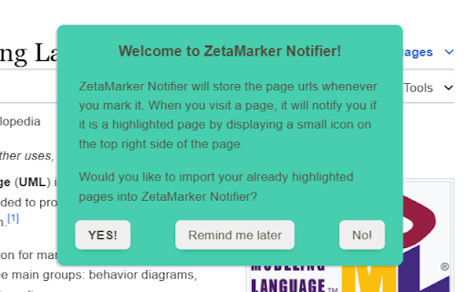 ZetaMarker Notifier from Chrome web store to be run with OffiDocs Chromium online ZetaMarker Notifier from Chrome web store to be run with OffiDocs Chromium online