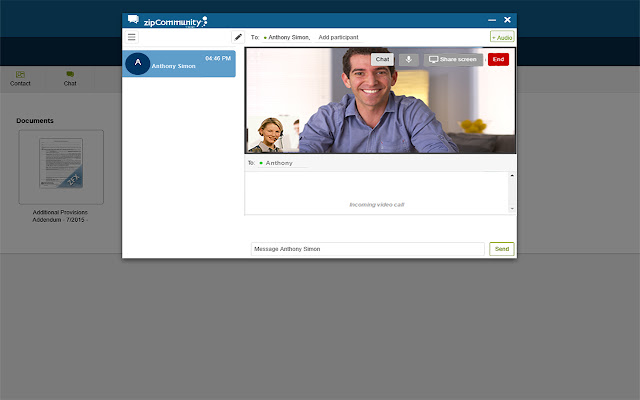 zipCommunity™ Screen Share from Chrome web store to be run with OffiDocs Chromium online zipCommunity™ Screen Share from Chrome web store to be run with OffiDocs Chromium online
