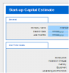Free download Start-up Capital Estimate Microsoft Word, Excel or Powerpoint template free to be edited with LibreOffice online or OpenOffice Desktop online